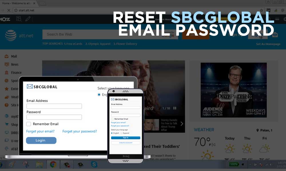 Change or Reset SBCGlobal Email Password