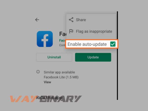 Enable auto-update