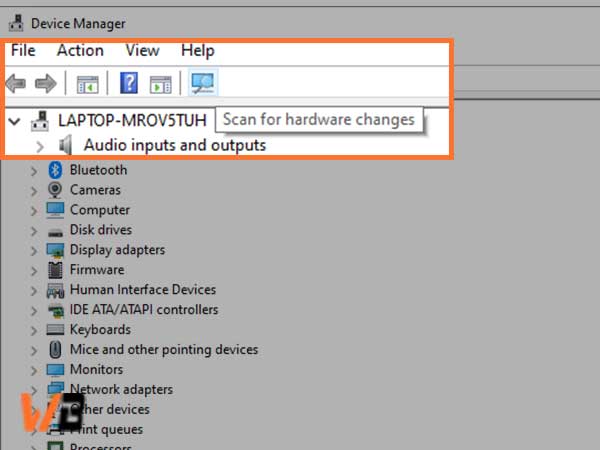remove the USB and scan for hardware changes