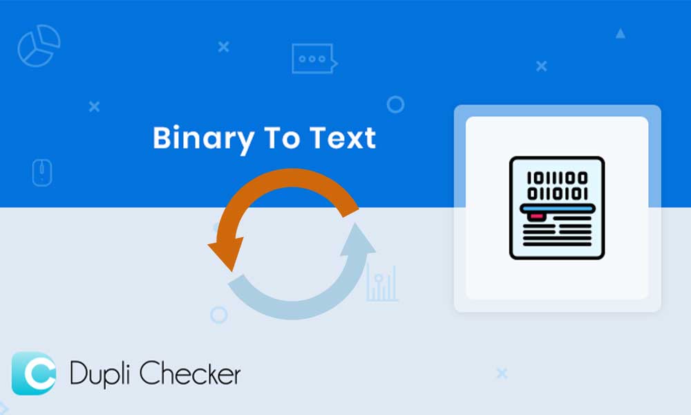 Duplichecker Binary to Text converter