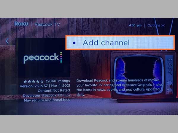  activation PeacockTV in Roku