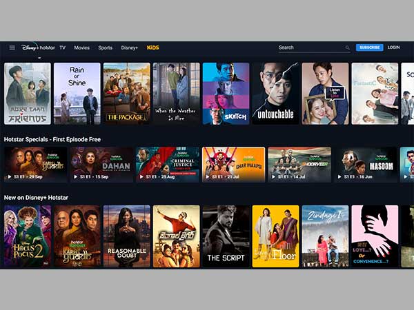 Hotstar login and subscription