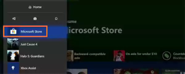 Open Microsoft Store on your Xbox