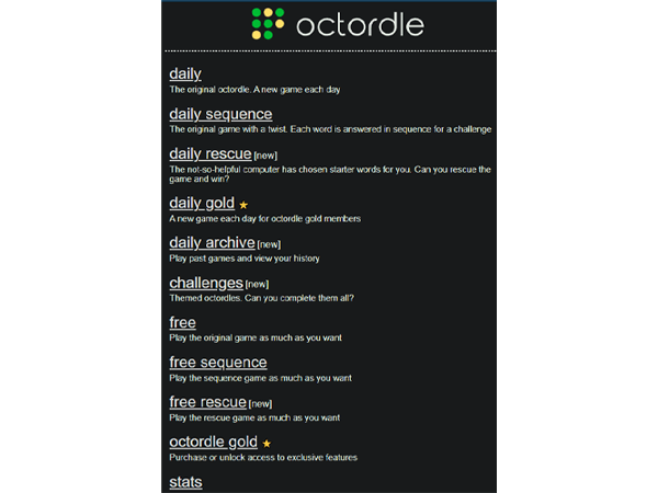 Octordle Game