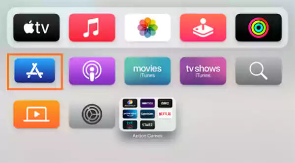 open app store for Apple TV