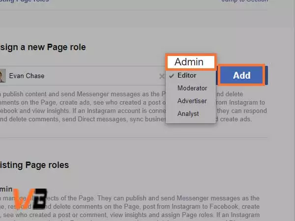 Assign a new Page role