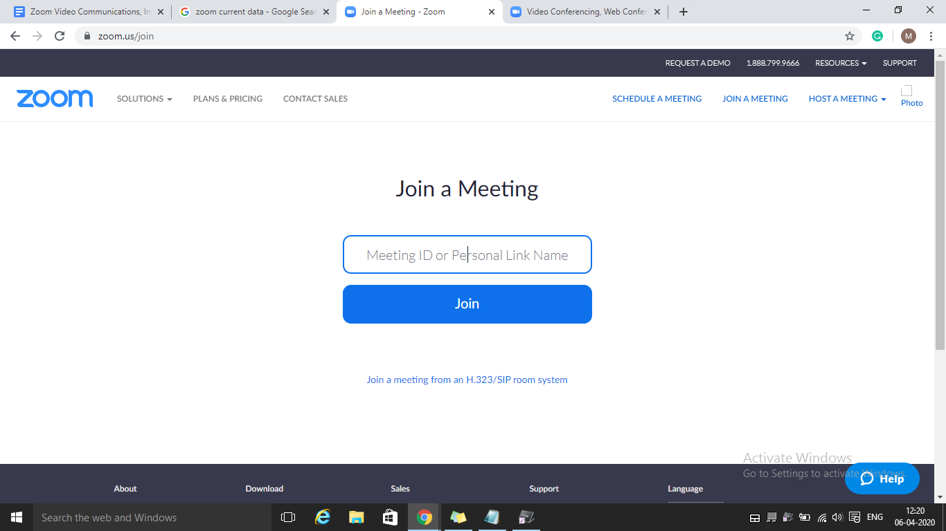 Meeting ID or personal Link Name