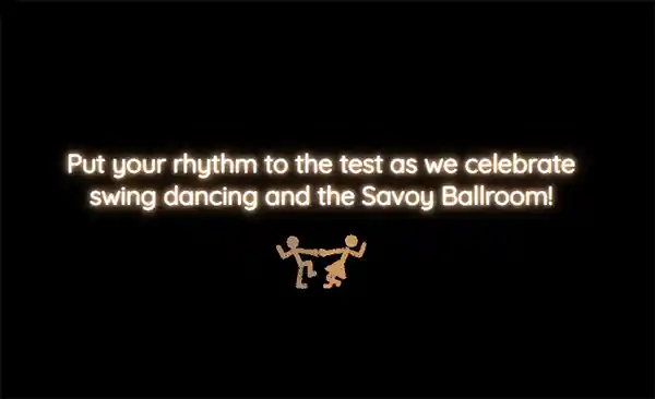 Savoy Ballroom Intro Page