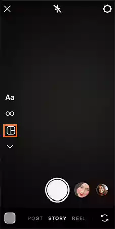 Select the Layout Icon