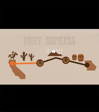 The Pony Express Doodle Game