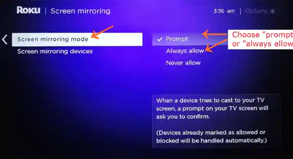 Roku Home Settings