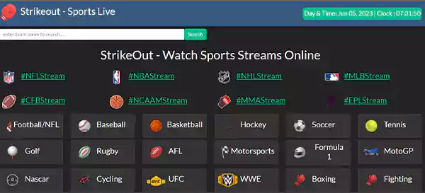 StrikeOut homepage