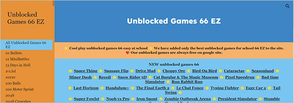 Unblocked Games 66 EZ - Non-stop Fun Anytime - Get Joys