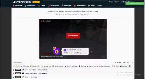 Batmanstream homepage