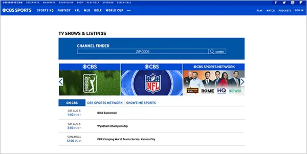 CBS Sports Homepage