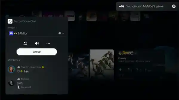 Control Discord from PS5
