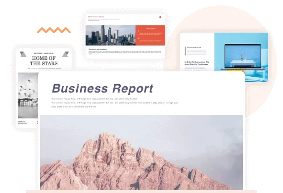 Business report in WPS