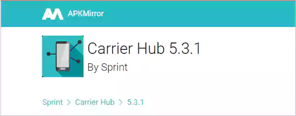 Carrier Hub official app