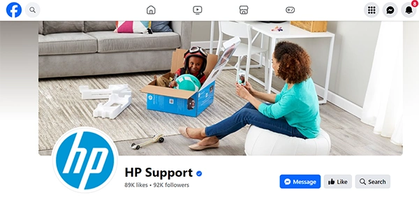 HP Facebook Support