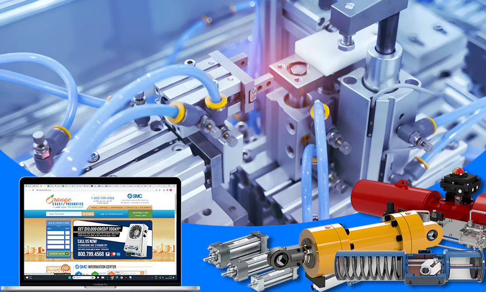 key components of a pneumatic system