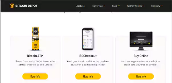 Create your account in a Bitcoin ATM application