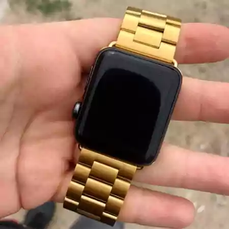 Gold band for Apple Watch