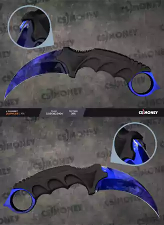 Karambit Butterfly M9 Bayonet sapphire1