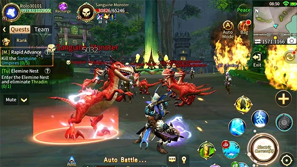 MMO games allow multiple users to play in a single world simultaneously.