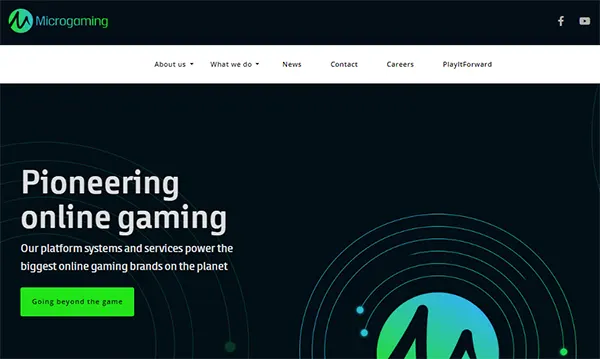 Microgaming Site User Interface