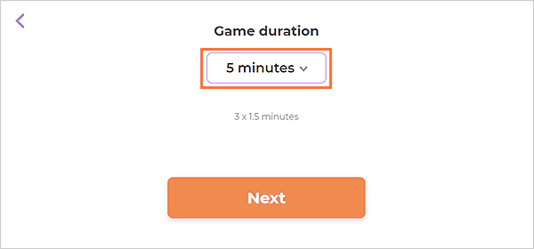 Choose duration