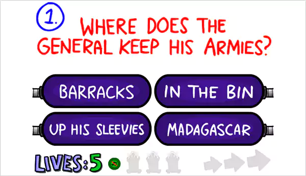 The Impossible Quiz 2 Interface